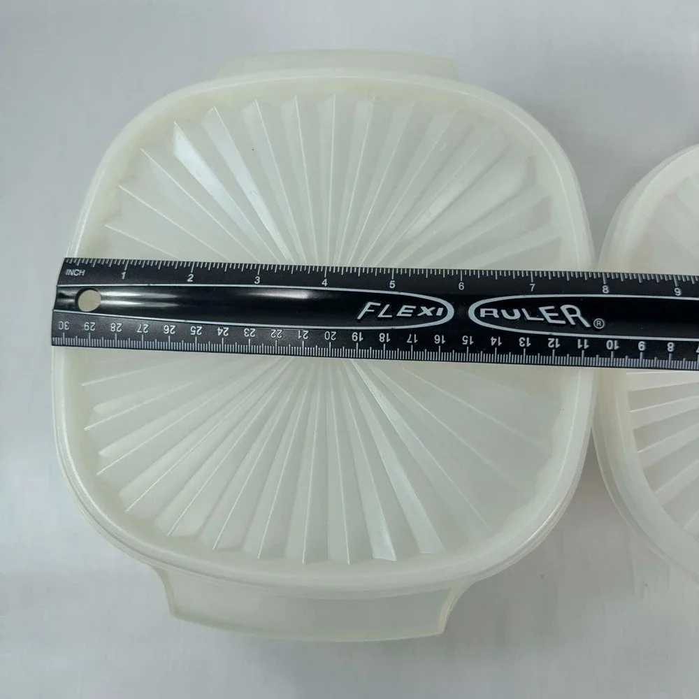 Vintage Tupperware Servalier Square Bowls 3 Pc Set 836 837 838 839